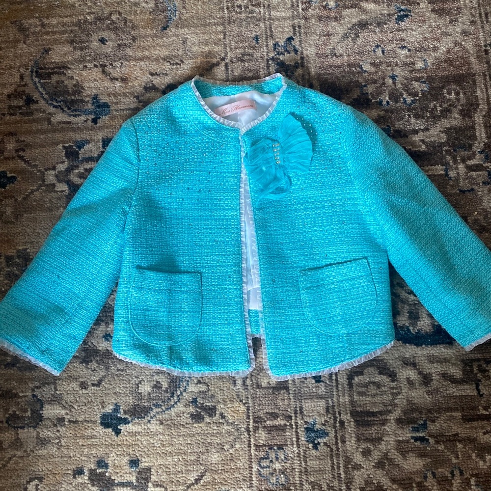 Designer Miss Blumarine Girls Jacket Sz 6